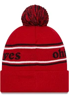 New Era Ohio State Buckeyes Red Marquee Knit Mens Knit Hat