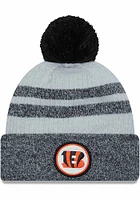 New Era Cincinnati Bengals Orange Patch Cuff Pom Mens Knit Hat