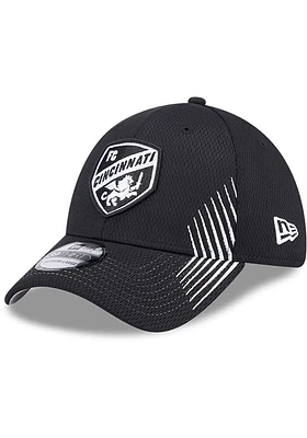 New Era FC Cincinnati Black Active Arrow Stitch JR 39THIRTY Youth Flex Hat