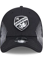 New Era FC Cincinnati Black Active Arrow Stitch JR 39THIRTY Youth Flex Hat