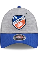 New Era FC Cincinnati Grey 2T Active Snap JR 9FORTY Youth Adjustable Hat