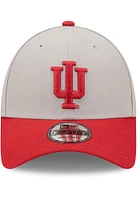 New Era Indiana Hoosiers The League Adjustable Hat - Grey