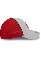 New Era Ohio State Buckeyes Grey JR Pipe Neo 39THIRTY Youth Flex Hat