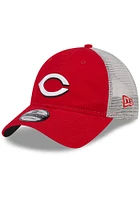 New Era Cincinnati Reds Red Game Day Super Side Patch Trucker JR 9TWENTY Adjustable Toddler Hat