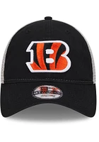 New Era Cincinnati Bengals Black Game Day Super Side Patch Trucker JR 9TWENTY Adjustable Toddler H..