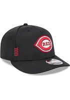 New Era Cincinnati Reds 2024 Clubhouse Alt Lo Pro 9FIFTY Adjustable Hat - Black