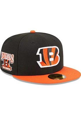 New Era Cincinnati Bengals Black Jr Hidden 59FIFTY Youth Fitted Hat