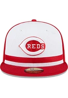 New Era Cincinnati Reds Mens Red 2024 Batting Practice 59FIFTY Fitted Hat