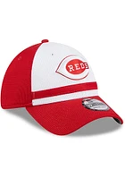 New Era Cincinnati Reds Mens Red 2024 Batting Practice 39THIRTY Flex Hat