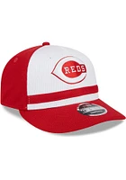 New Era Cincinnati Reds 2024 Batting Practice Lo Pro 9FIFTY Adjustable Hat - Red