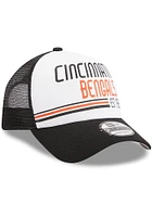 New Era Cincinnati Bengals Stacked Foam Trucker 9FORTY Adjustable Hat - White