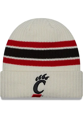 New Era Cincinnati Bearcats White Vintage Cuff Mens Knit Hat