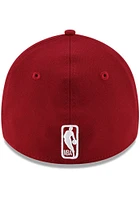 New Era Cleveland Cavaliers Mens Cardinal Team Classic 39THIRTY Flex Hat