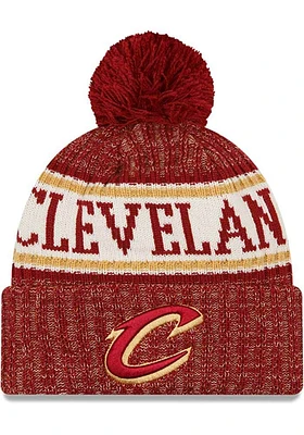 New Era Cleveland Cavaliers Cardinal NE18 Sport Mens Knit Hat