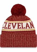 New Era Cleveland Cavaliers Cardinal NE18 Sport Mens Knit Hat
