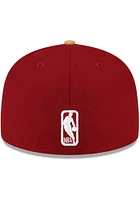 New Era Cleveland Cavaliers Mens Cardinal Basic 2T 59FIFTY Fitted Hat