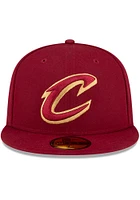 New Era Cleveland Cavaliers Mens Cardinal Basic 59FIFTY Fitted Hat