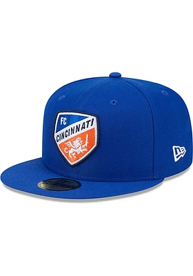 New Era FC Cincinnati Mens Blue TC Evergreen 59FIFTY Fitted Hat