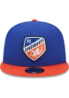 New Era FC Cincinnati Blue 2T Evergreen 9FIFTY Mens Snapback Hat