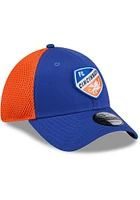 New Era FC Cincinnati Mens Blue 2T Evergreen Neo 39THIRTY Flex Hat