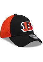 New Era Cincinnati Bengals Mens Black 2T Evergreen Neo 39THIRTY Flex Hat