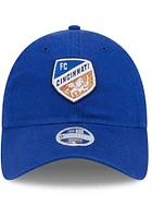 New Era FC Cincinnati Blue Evergreen Glitter 9TWENTY Womens Adjustable Hat