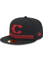 New Era Cincinnati Reds Mens Black City Connect Fan Pack 59FIFTY Fitted Hat