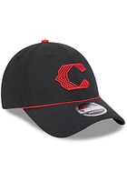 New Era Cincinnati Reds 2024 MLB City Connect Stretch Snap 9FORTY Adjustable Hat - Black