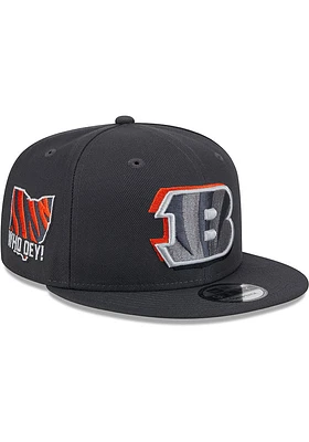 New Era Cincinnati Bengals Graphite 2024 NFL Draft JR 9FIFTY Youth Snapback Hat