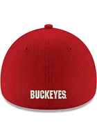 New Era Ohio State Buckeyes Mens Primary Logo Diamond 39THIRTY Flex Hat