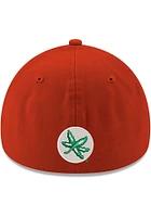 New Era Ohio State Buckeyes Mens Red Primary Logo Team Classic 39THIRTY Flex Hat