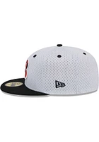 New Era Cincinnati Bengals Mens White Throwback Jersey Mesh 2T 59FIFTY Fitted Hat