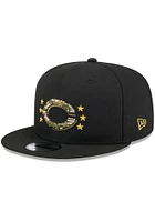 New Era Cincinnati Reds Black 2024 Armed Forces Day 9FIFTY Mens Snapback Hat