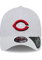 New Era Cincinnati Reds Mens White Game Day Recycled 39THIRTY Flex Hat