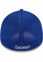 New Era FC Cincinnati Mens Blue Game Day Contrast Thread 39THIRTY Flex Hat