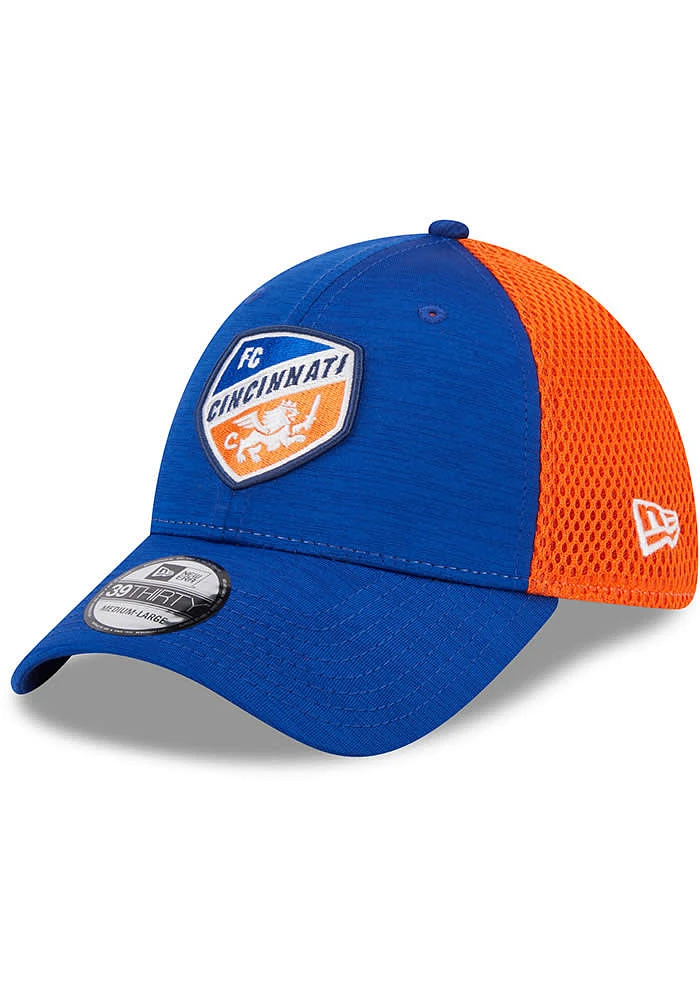 New Era FC Cincinnati Mens Blue Game Day TC Distinct 2T 39THIRTY Flex Hat