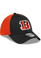 New Era Cincinnati Bengals Mens Black Game Day TC Distinct 2T 39THIRTY Flex Hat