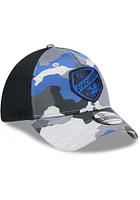 New Era FC Cincinnati Mens Black 2T Active Training Camo 39THIRTY Flex Hat