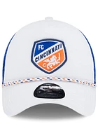 New Era FC Cincinnati Court Sport Foam Rope Trucker Adjustable Hat - White