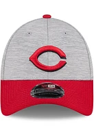 New Era Cincinnati Reds 2T Active Snap 9FORTY Adjustable Hat - Grey