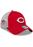 New Era Cincinnati Reds Game Day Super Side Patch Trucker 9TWENTY Adjustable Hat - Red