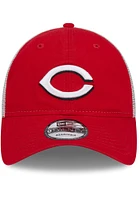 New Era Cincinnati Reds Game Day Super Side Patch Trucker 9TWENTY Adjustable Hat - Red