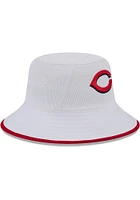 New Era Cincinnati Reds White BCKT GAME DAY 17557 Mens Bucket Hat