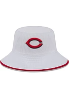 New Era Cincinnati Reds White BCKT GAME DAY 17557 Mens Bucket Hat