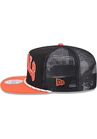 New Era Cincinnati Bengals Black Throwback Golfer Rope 9FIFTY Mens Snapback Hat