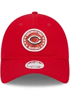 New Era Cincinnati Reds Red Active Logo Wheel W 9TWENTY Womens Adjustable Hat