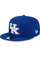 New Era Kentucky Wildcats Mens Blue Throwback Side Emb 59FIFTY Fitted Hat