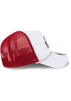 New Era Ohio State Buckeyes Court Sport Foam Rope Trucker Adjustable Hat - White