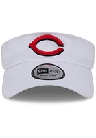 New Era Cincinnati Reds Mens White Game Day Primary UV Adjustable Visor