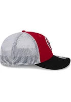 New Era Ohio State Buckeyes Throwback 3T Circular Trucker LP 9FIFTY Adjustable Hat - Red